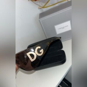 Dolce & Gabbana Black and Gold Sunglasses